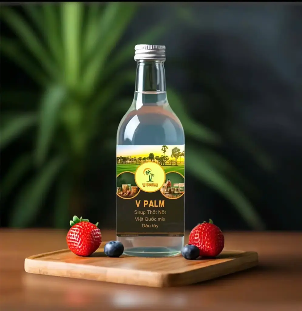 Sirup Thốt Nốt Việt Quốc Mix Dâu Tây