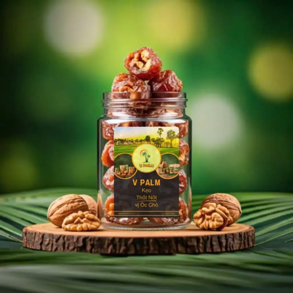 Kẹo Thốt Nốt Vị Óc Chó